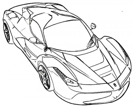 Ferrari Coloring Pages