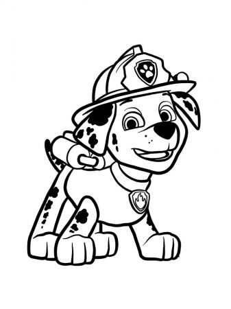 Marshall Paw Patrol coloring pages. Download and print Marshall Paw Patrol  coloring pages