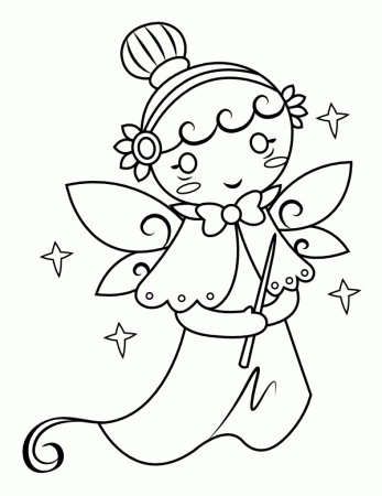 Printable Fairy Godmother Coloring Page