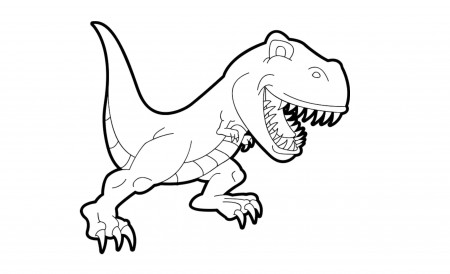 T Rex Coloring Page Jurassic World to Print Easy Jurassic World T Rex  Coloring Pages Pdf for Adults Images - Ecolorings.info