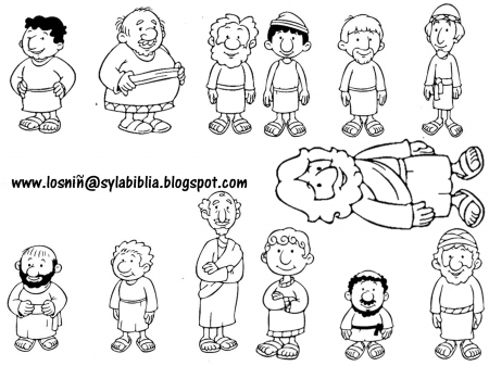 Disciples Coloring Pages Printable #2111999 - PNG Images - PNGio
