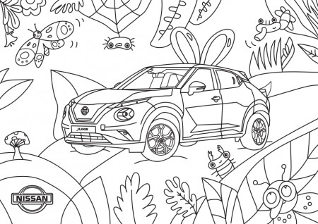 Nissan Coloring Pages for Kids | Yul's Studio