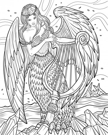 Remarkable Angel Coloring Pages For Adults Free To Print Printable –  Approachingtheelephant