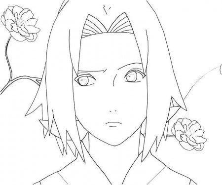naruto coloring pages sakura | Naruto desenho