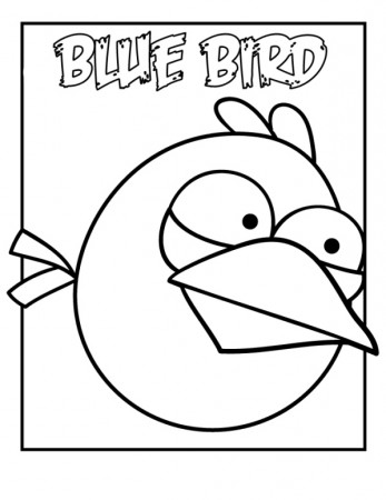 Kids-n-fun.com | Coloring page Angry Birds blue bird