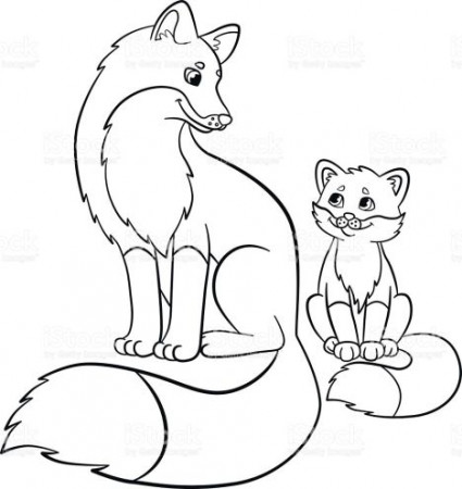 Cute Baby Fox Coloring Pages - Part 1