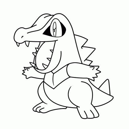 Totodile - Coloring pages for kids
