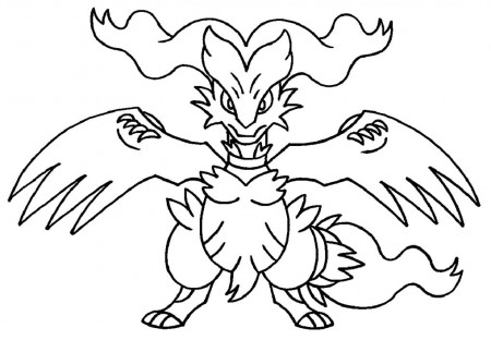 Reshiram Pokemon coloring pages – Coloring pages