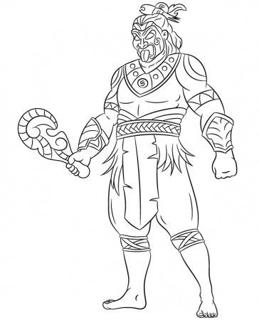 Printable coloring page of Maori warrior- Topcoloringpages.net