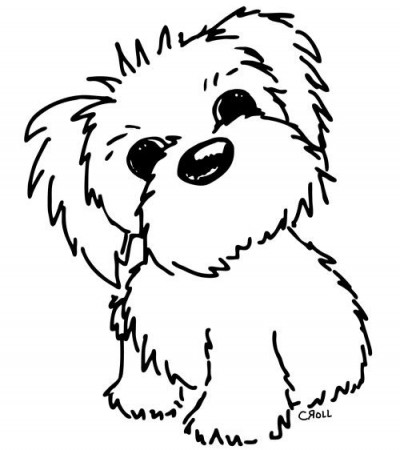 Freebie: Digital Dog Stamp | Digital stamps, Drawings, Tiddly inks