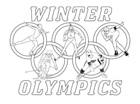 Olympic rings coloring pages