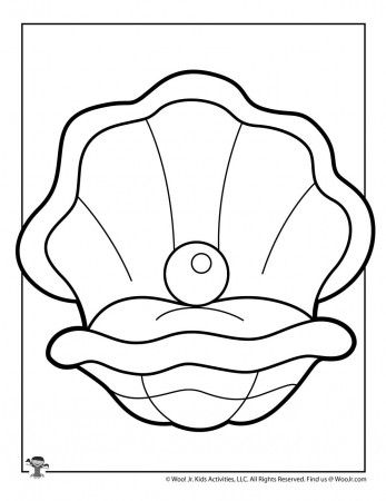 Oyster Coloring Page | Woo! Jr. Kids Activities : Children's Publishing