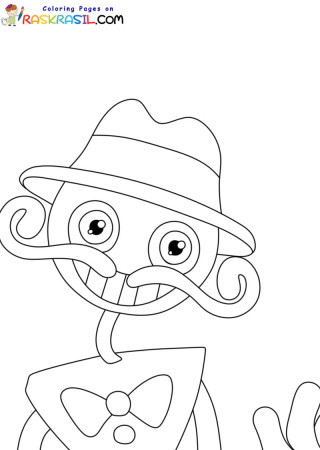 Daddy Long Legs Poppy Playtime Coloring Pages