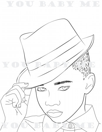 Boy in Fedora Coloring Page Black Boy Coloring Page Coloring - Etsy