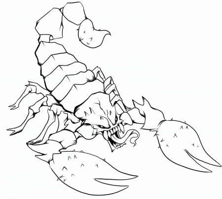 Mortal Kombat Scorpion Coloring Pages | Coloring.Cosplaypic.com