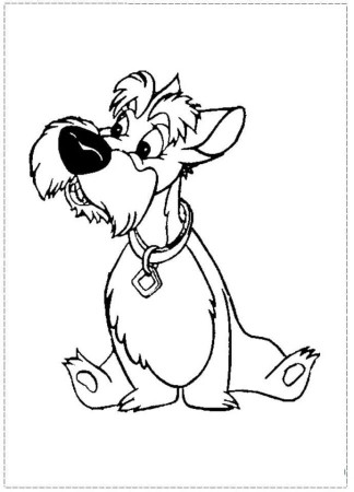 Lady and the Tramp Coloring Pages
