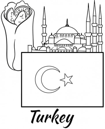 Turkey (Country) Coloring Pages - Free Printable Coloring Pages for Kids