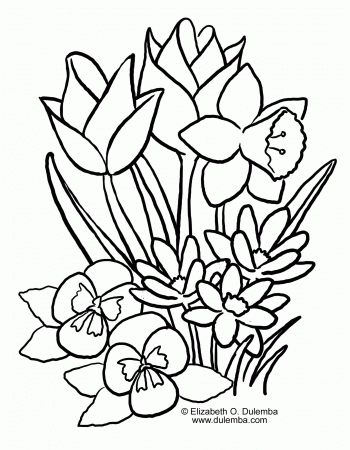 20 Free Pictures for: Coloring Pages Spring. Temoon.us