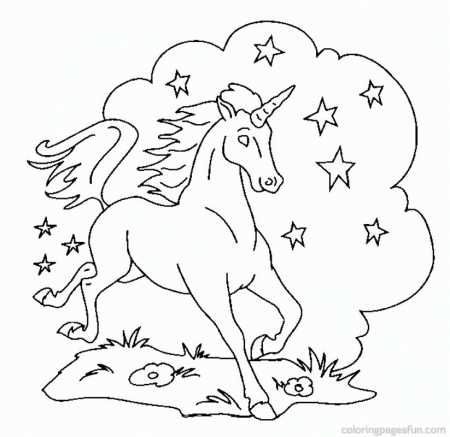 Learn Free Unicorn Color Numbers Coloring Pages, Preschoolers Free ...