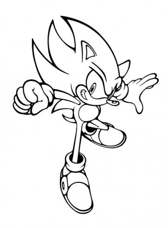 Awesome Sonic Coloring Page | Kids Play Color