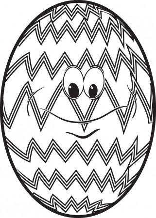 Printable Easter Egg Coloring Page for Kids #2 – SupplyMe