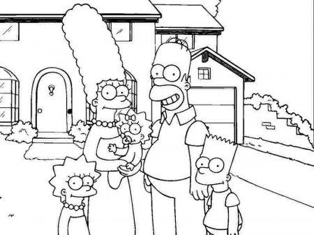 Free Simpsons Coloring Page, Download Free Simpsons Coloring Page png  images, Free ClipArts on Clipart Library