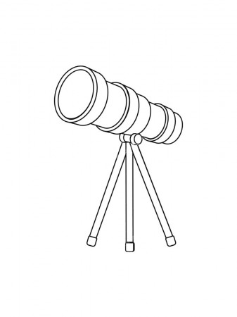 Telescope coloring pages