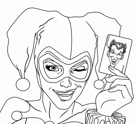 20 Free Printable Harley Quinn Coloring Pages