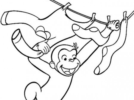 Free & Easy To Print Curious George Coloring Pages - Tulamama