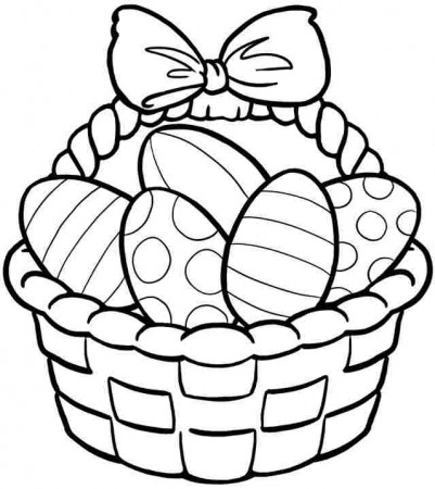 easter egg baskets coloring pages easter bunny coloring ... - ClipArt Best  - ClipArt Best