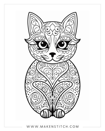 Free Cat Coloring Pages for Kids ...