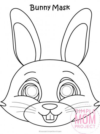 Free Printable Easter Bunny Mask Template