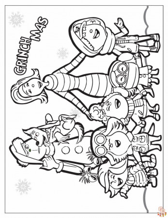 Free Grinch Christmas Coloring Pages Printable