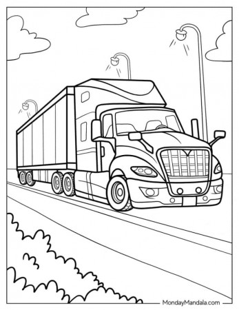 34 Truck Coloring Pages (Free PDF Printables)