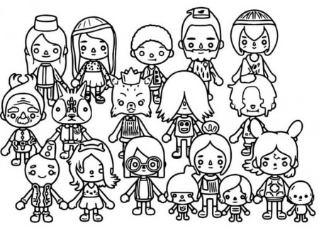 Toca Boca Characters coloring page ...