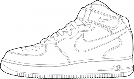 Basketball Shoes Coloring Pages at GetDrawings | Free download