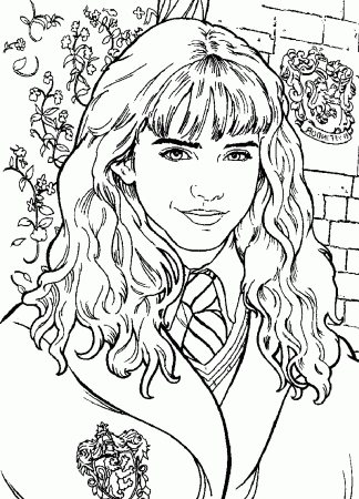 harry potter coloring pages hermione granger | Educative ...