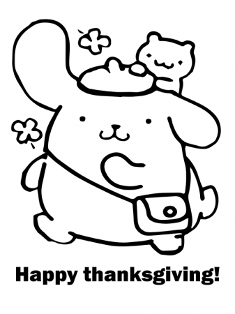 Stylish Pompompurin Coloring Page ...