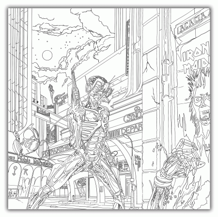 Official Iron Maiden Adult Colouring book | Behance