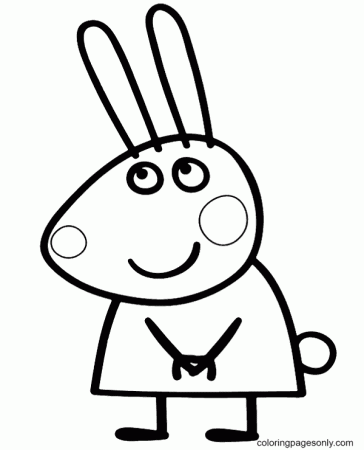 Rebecca Rabbit Coloring Pages - Peppa Pig Coloring Pages - Páginas para  colorear para niños y adultos