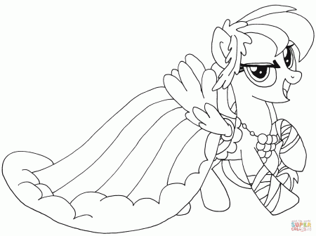 Rainbow Dash coloring page | Free Printable Coloring Pages