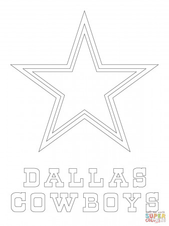 Dallas Cowboys Logo Coloring Page
