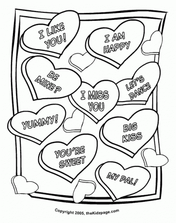 Handwriting Free Printable Valentines Day Coloring Pages Az ...