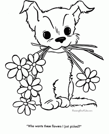 Cute Fall Dog Coloring Pages - Сoloring Pages For All Ages