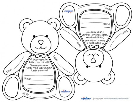 Free Printable Baby Shower Coloring Pages Page 1