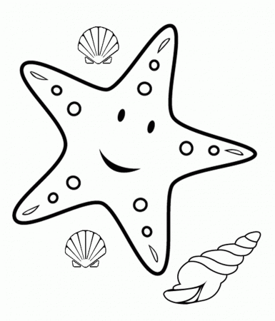 10 Free Pictures for: Starfish Coloring Page. Temoon.us