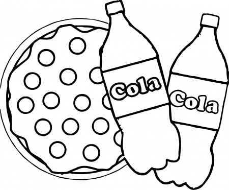 Cola Bottle coloring book to print and online