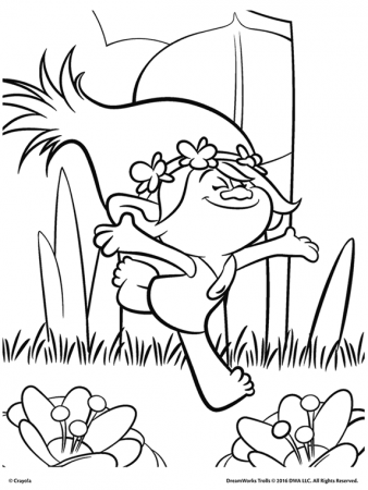 Trolls, Poppy Coloring Page | crayola.com