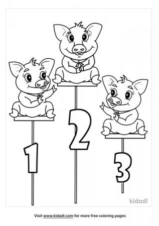 3 Little Pigs Coloring Pages | Free Animals Coloring Pages | Kidadl