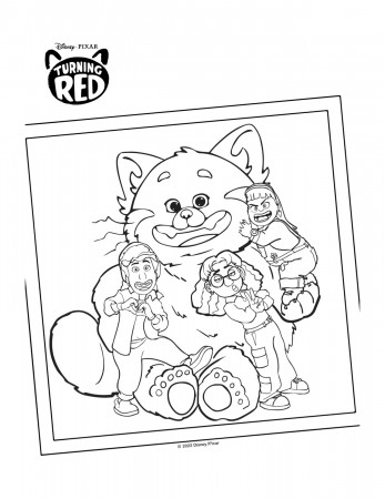 FREE Printable TURNING RED Coloring Pages - Lola Lambchops